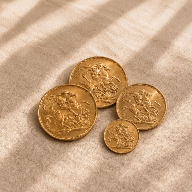 Sovereigns & half-sovereigns — the kind of gold we buy